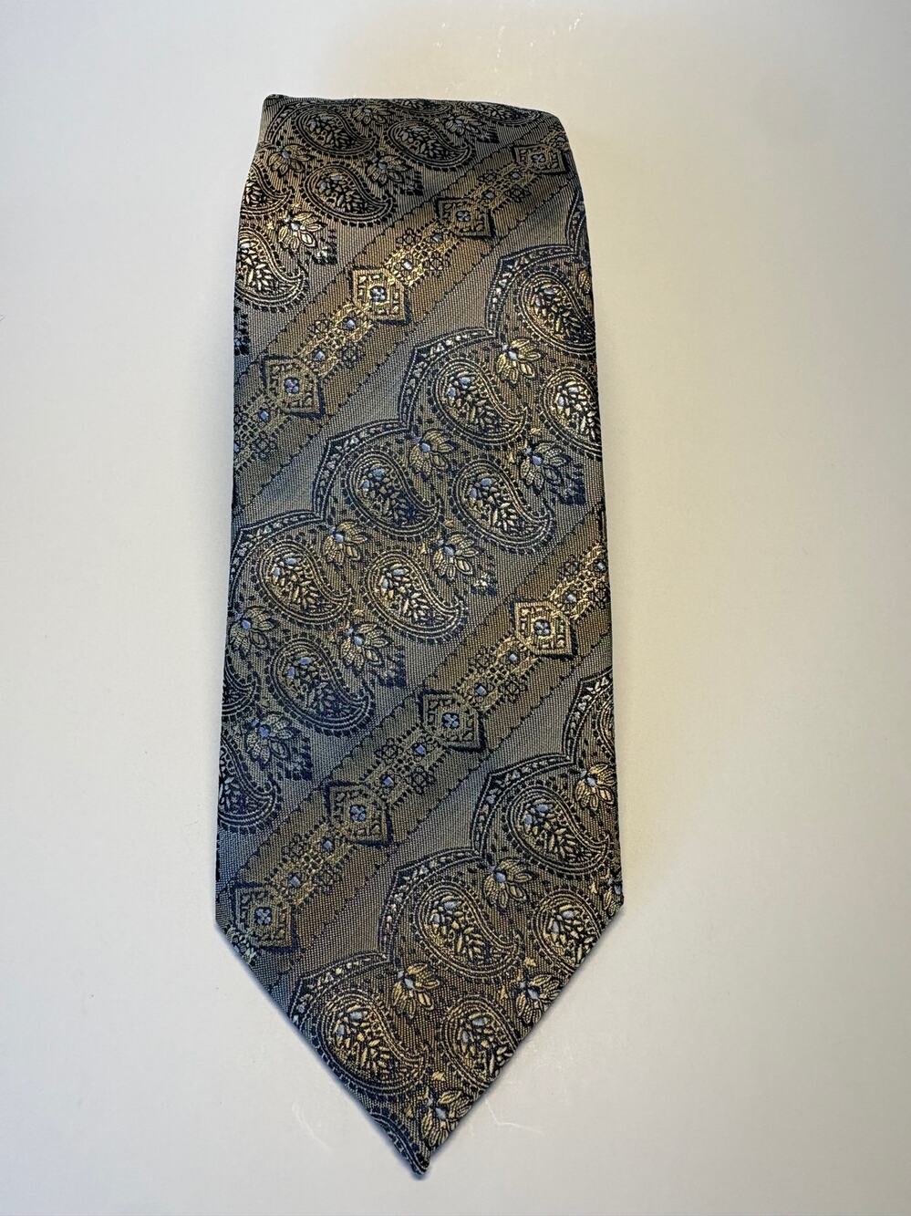IMANI UOMO Mens Necktie Paisley Geometric Patterned Designer 62"